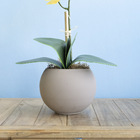 Arranjo De Orquídea Amarela De Silicone No Vaso Fendi | Formo